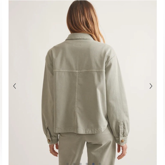 Marine Layer Freya Boxy Utility chore Jacket Sage Green Size Small S - Picture 2 of 12